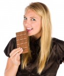 Женщина и шоколад