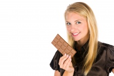 Женщина и шоколад