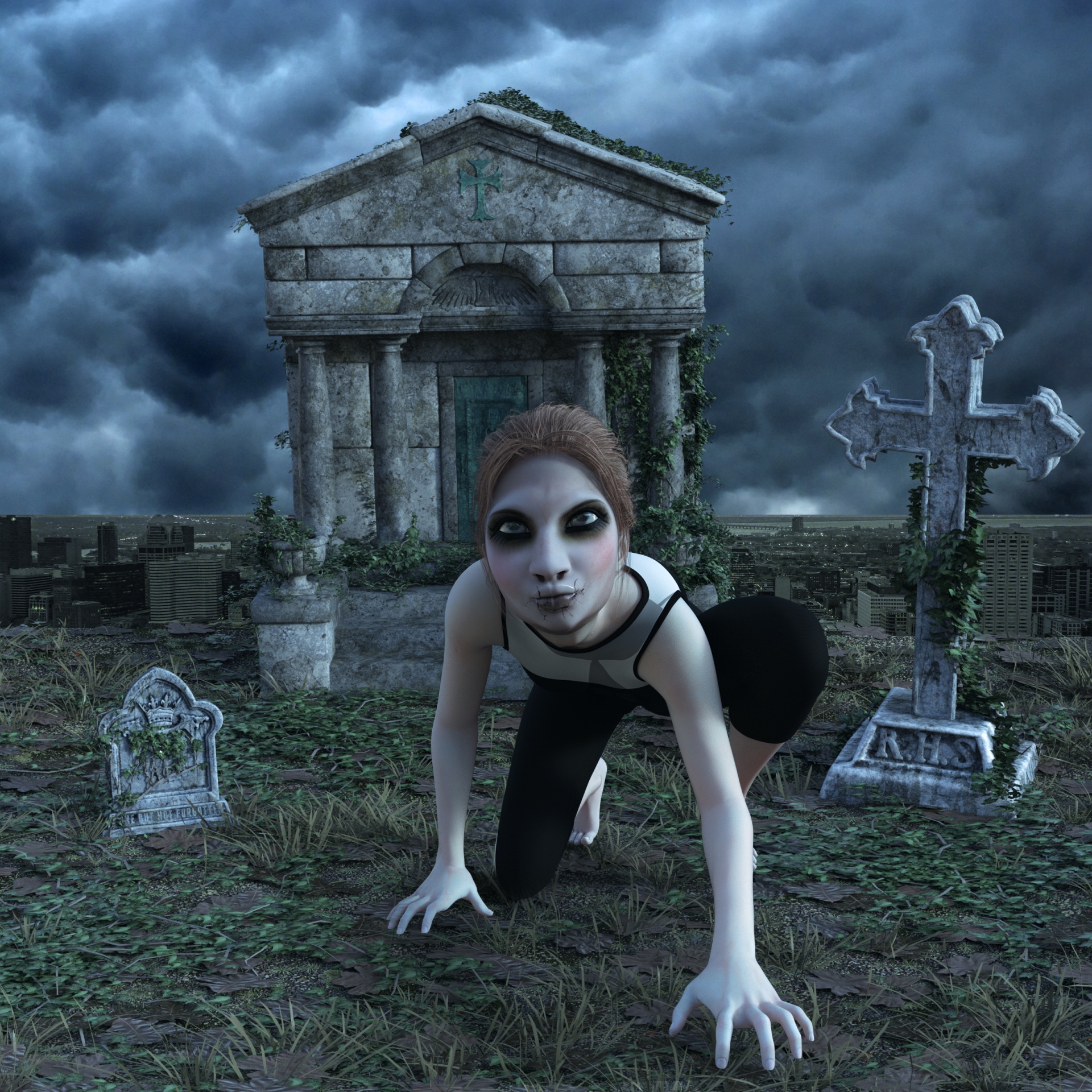 Cemetery Zombie Free Stock Photo - Public Domain Pictures