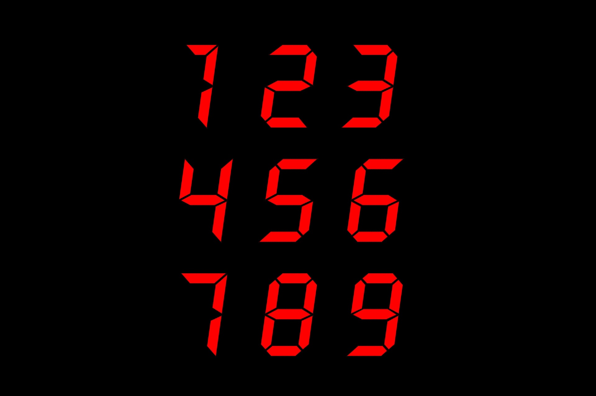 Red Digital Numbers Free Stock Photo Public Domain Pictures