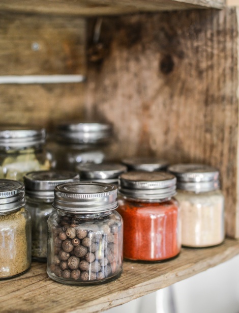 Spices In The Shelf Free Stock Photo - Public Domain Pictures