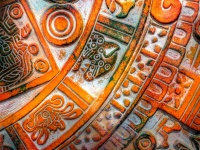 Arte azteca de fondo
