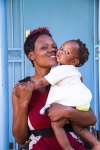 Svart afrikansk mamma