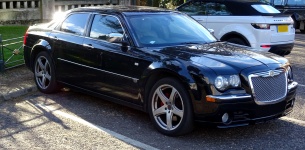Black Chrysler Sedan Car