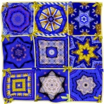 Christmas Quilt Collage-purple