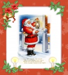 Jul Vintage Santa Card