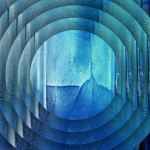 Concentric Blue Gradient Discs