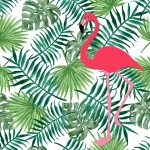 Fondo de hojas de Palma Flamingo