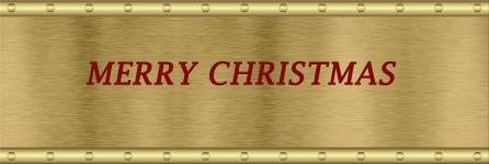 Gold Christmas Banner