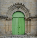 Grön dörr