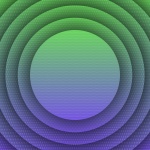 Groene violette concentrische schijven