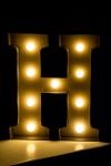 Litere luminate H