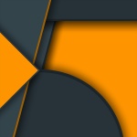 Orange grey shapes