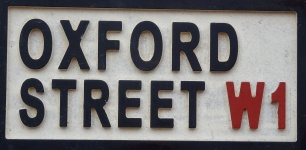 Oxford Street London W1 Panneau
