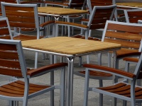 Tavoli e sedie del ristorante