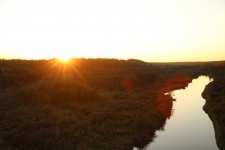 Sunset over River Valley