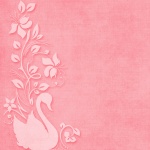 Swan fond décoratif rose
