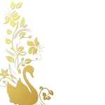 Swan Gold Decoration