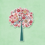 Tree Floral Illustration Clipart