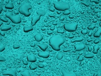 Turquoise Background Water Droplets