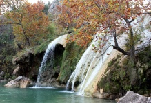Due cascate in autunno