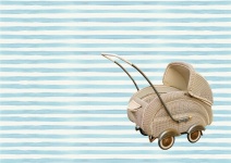 Vintage Baby Boy Carriage