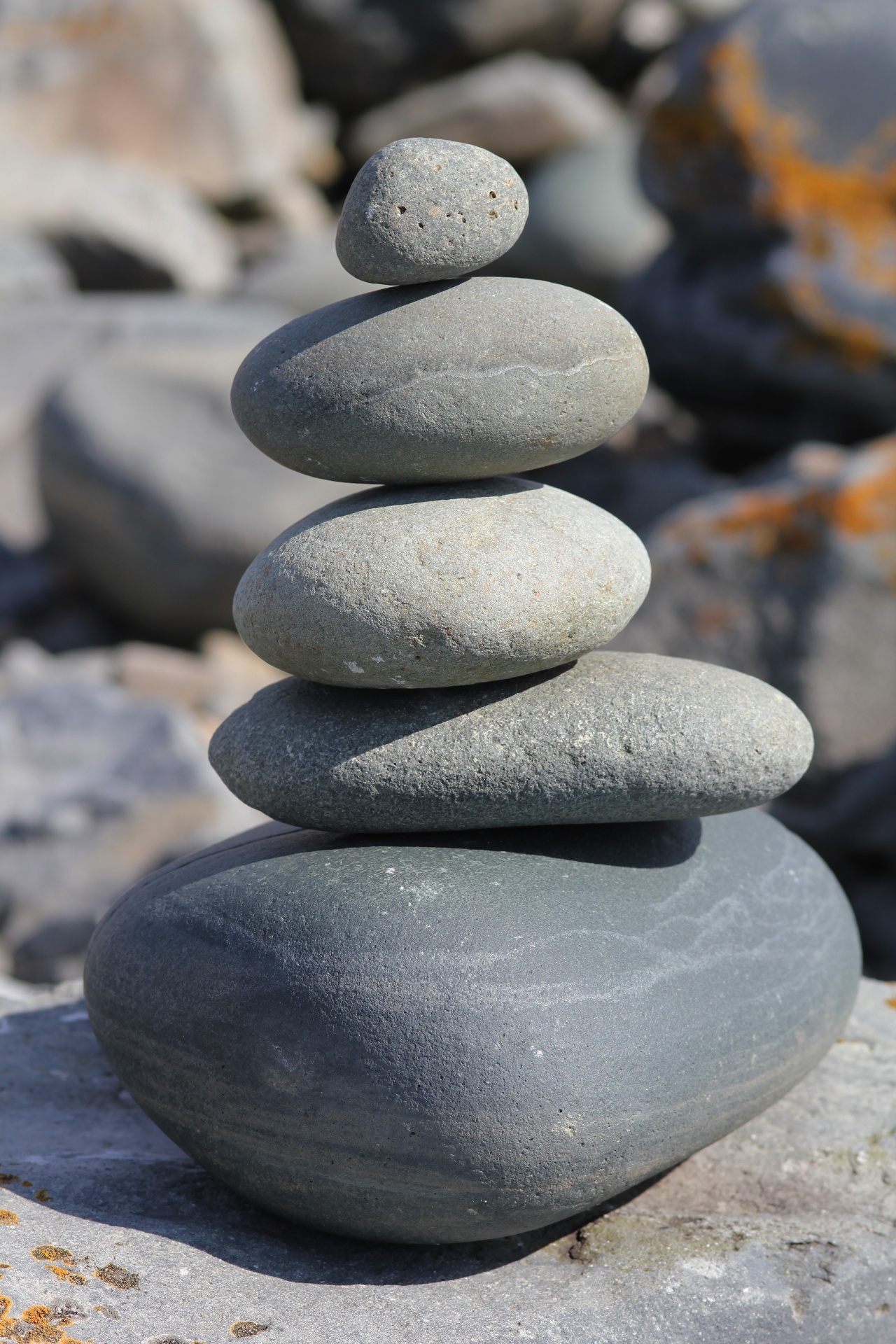 Balancing Beach Stones Free Stock Photo - Public Domain Pictures