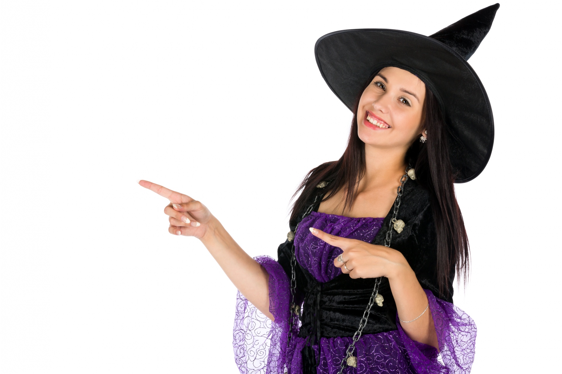 Piękna czarownica Halloween