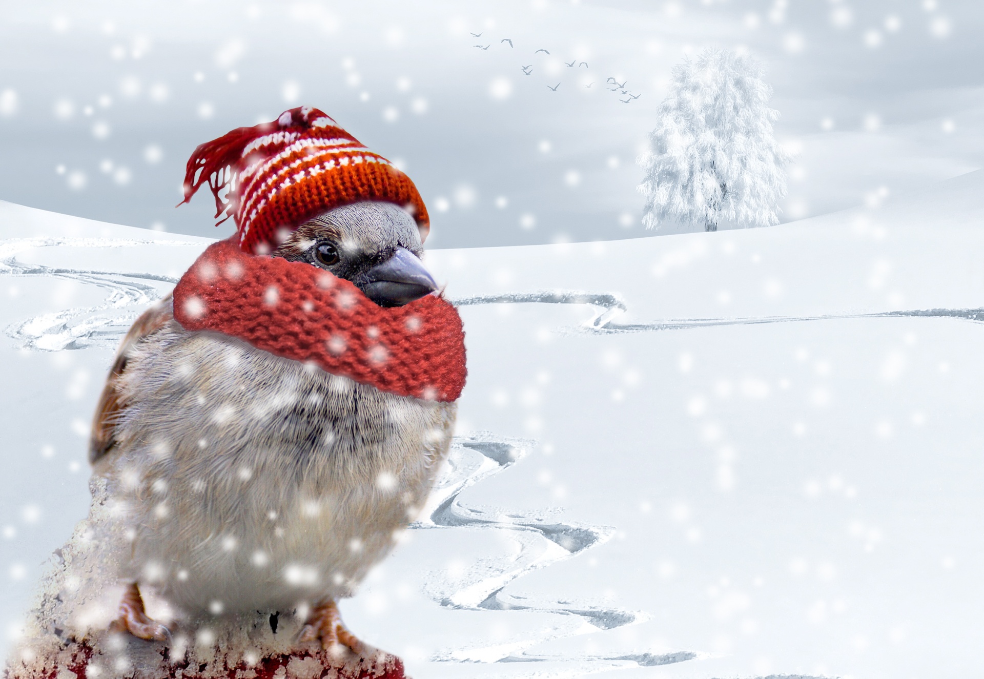 5 servilletas zorro nieve lechuzas pájaro liebres serviettentechnik invierno hombre de nieve