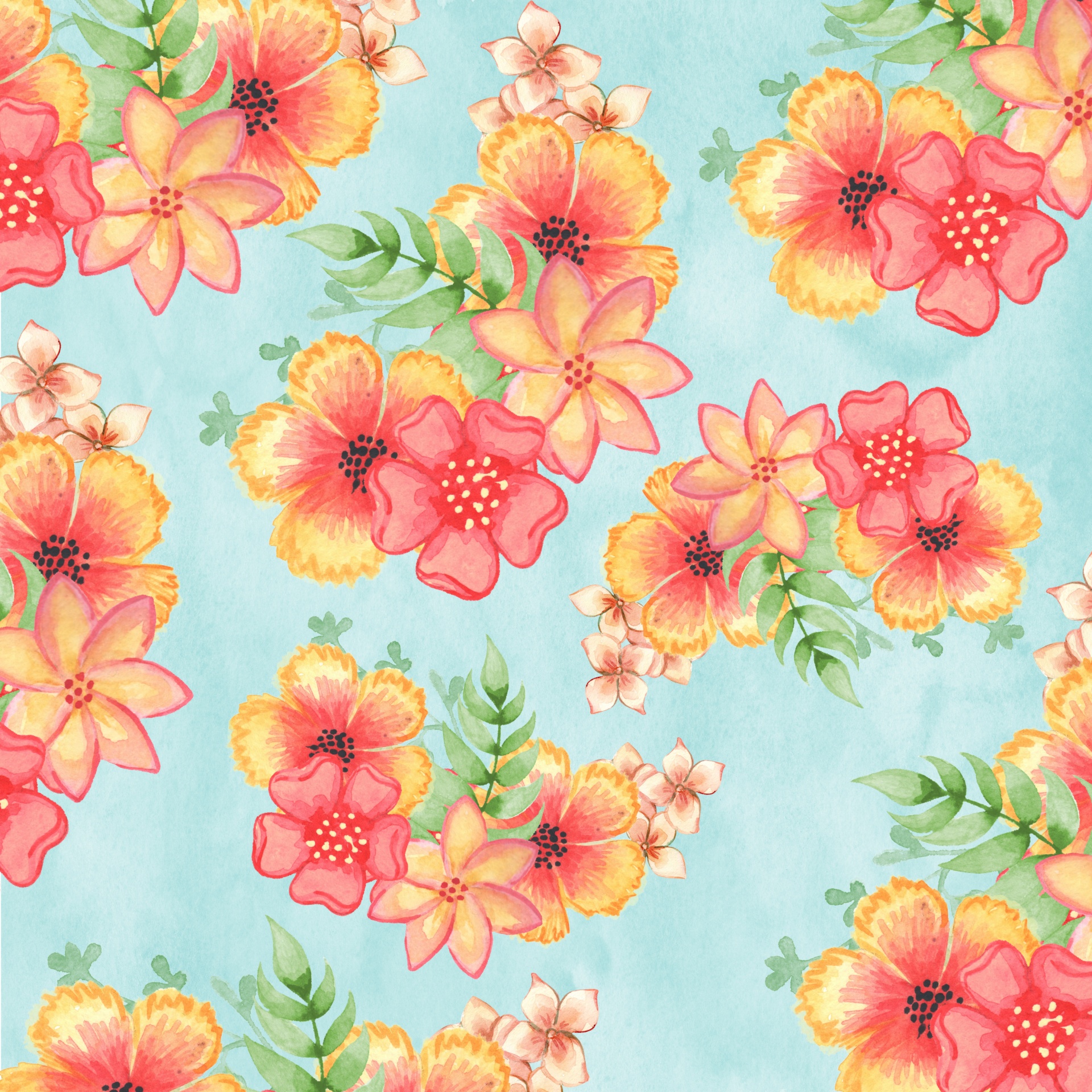 floral-wallpaper-watercolor-free-stock-photo-public-domain-pictures