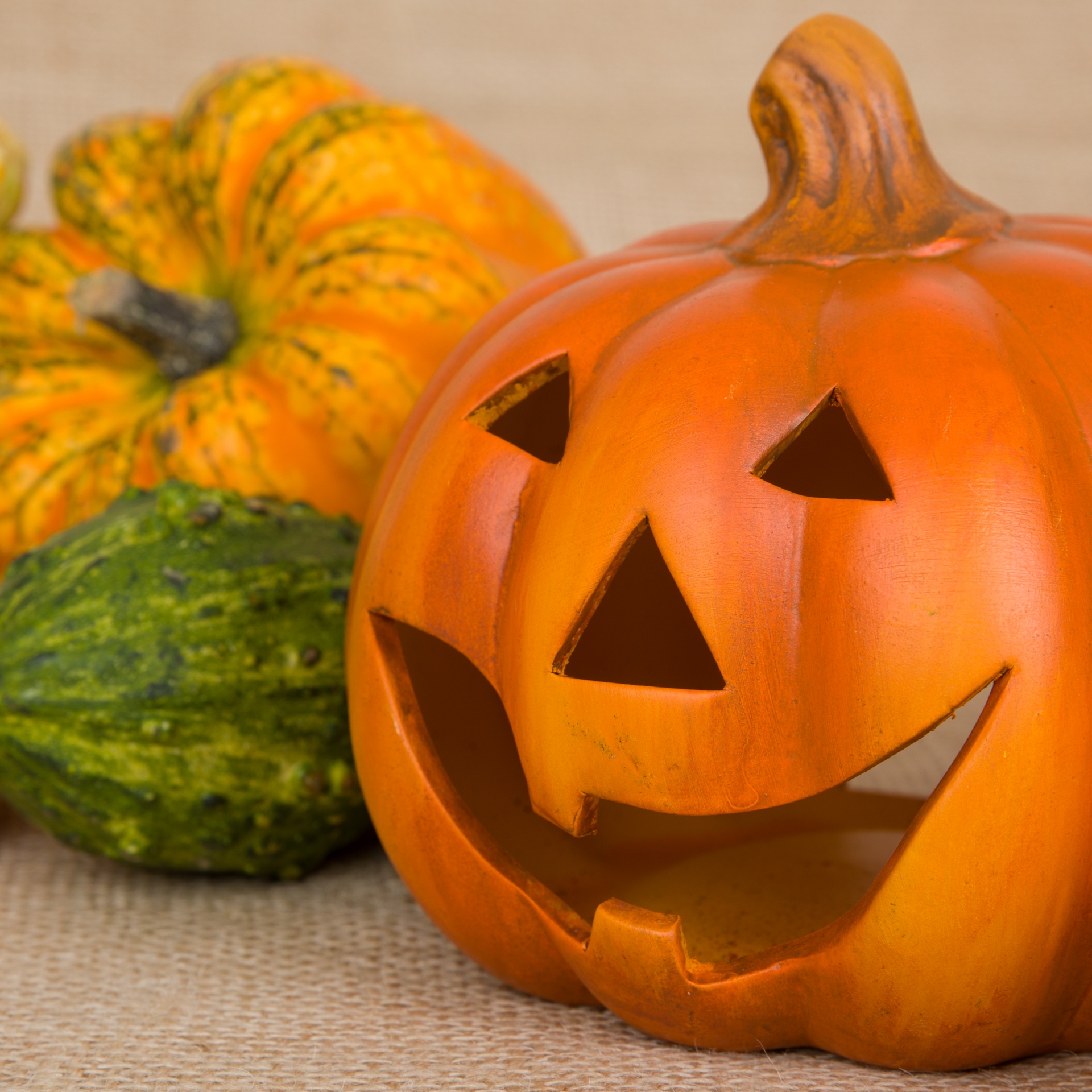 Jack O Lantern And Gourds Free Stock Photo - Public Domain Pictures