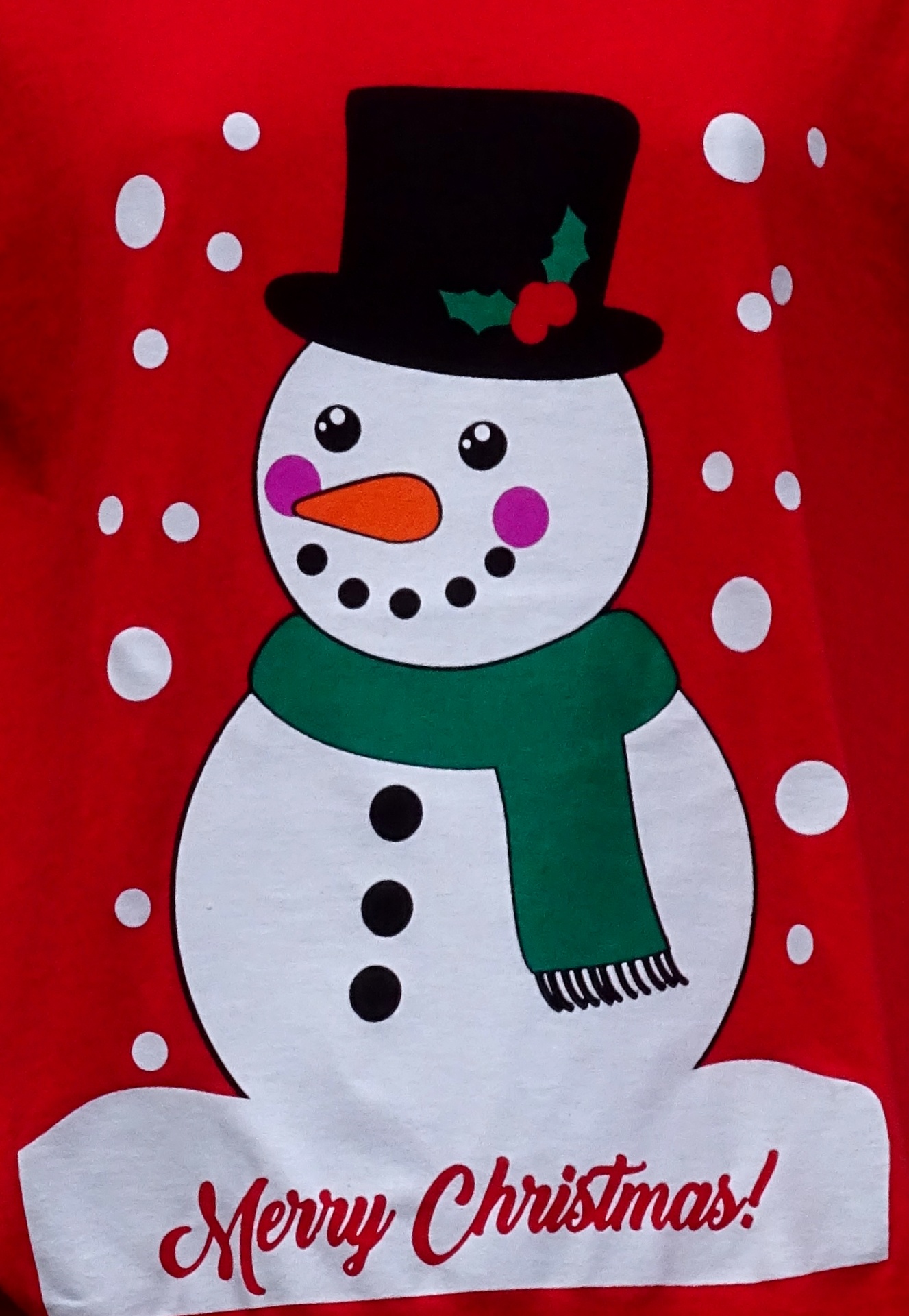 Merry Christmas Snowman Design Free Stock Photo - Public Domain Pictures