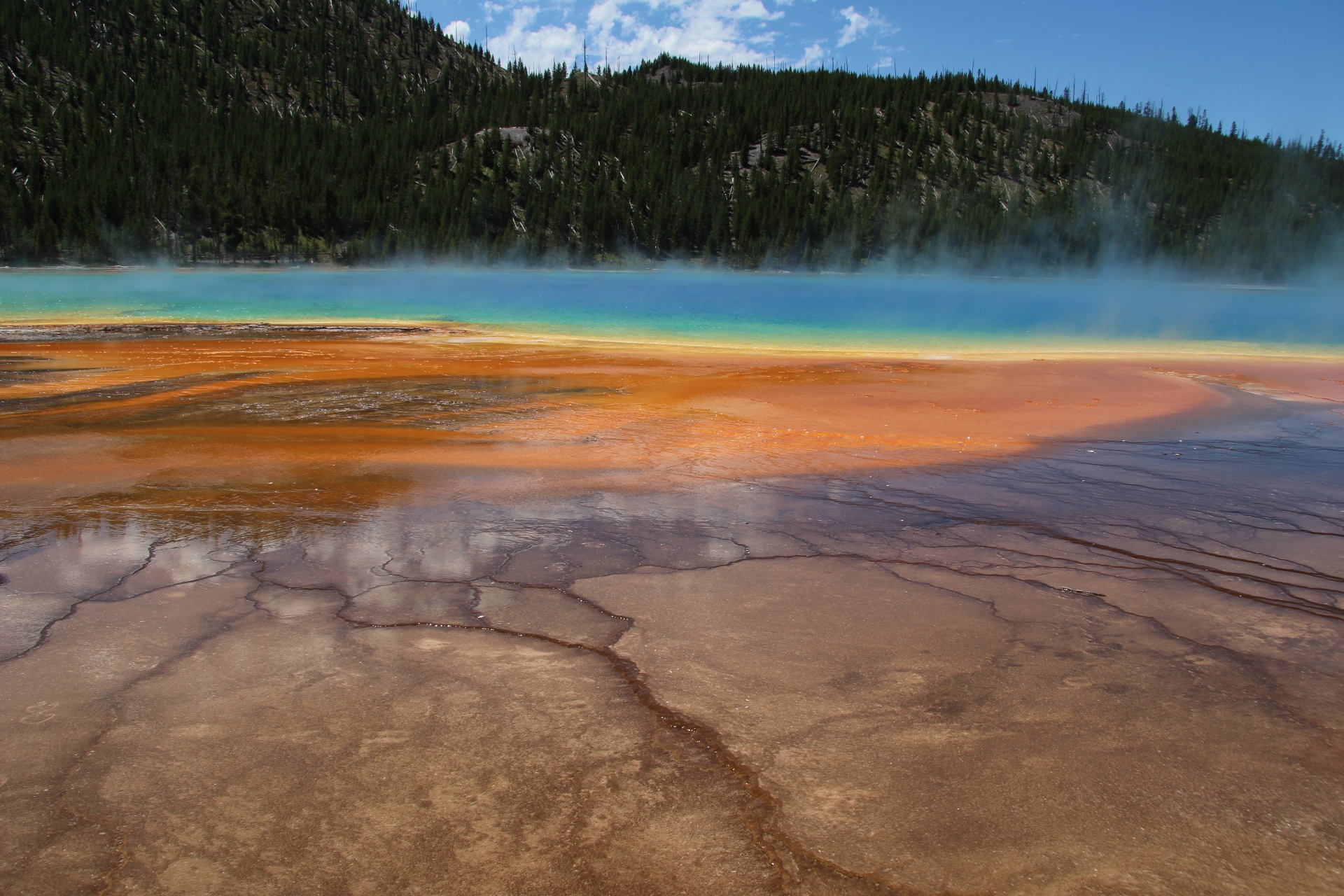 Yellowstone Prismatic Spring Free Stock Photo Public Domain Pictures