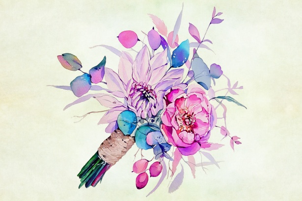 Цветы Акварельная живопись Бесплатная фотография - Public Domain Pictures