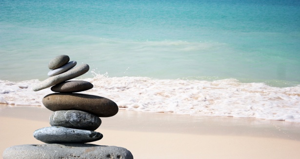 Zen Stones On Beach Free Stock Photo - Public Domain Pictures