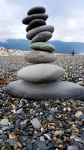 Balançando pedras de praia