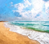 Pintura de praia