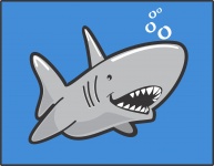 Tiburón de dibujos animados