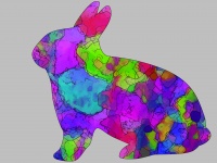 Colorful Easter Bunny