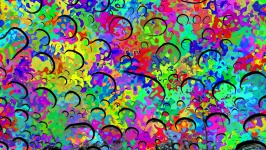 Colorful Water Droplets