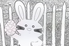 Disegno del coniglietto di Pasqua
