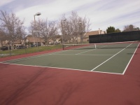 Lege tennisbaan
