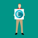 Euro, Logo, digital, Geld