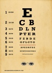 Oční graf test Vintage
