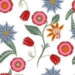 Patrón de fondo de papel tapiz floral
