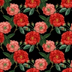 Blumen-Weinlese-Muster-Hintergrund