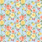 Flowers Watercolor Roses Wallpaper