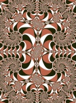Fractal pattern in a brown colors