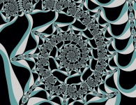 Espiral de fractal em cores escuras