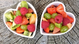 Copos de frutas